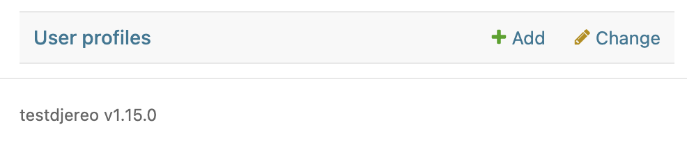 Custom footer in Django Admin showing application's semver tag
